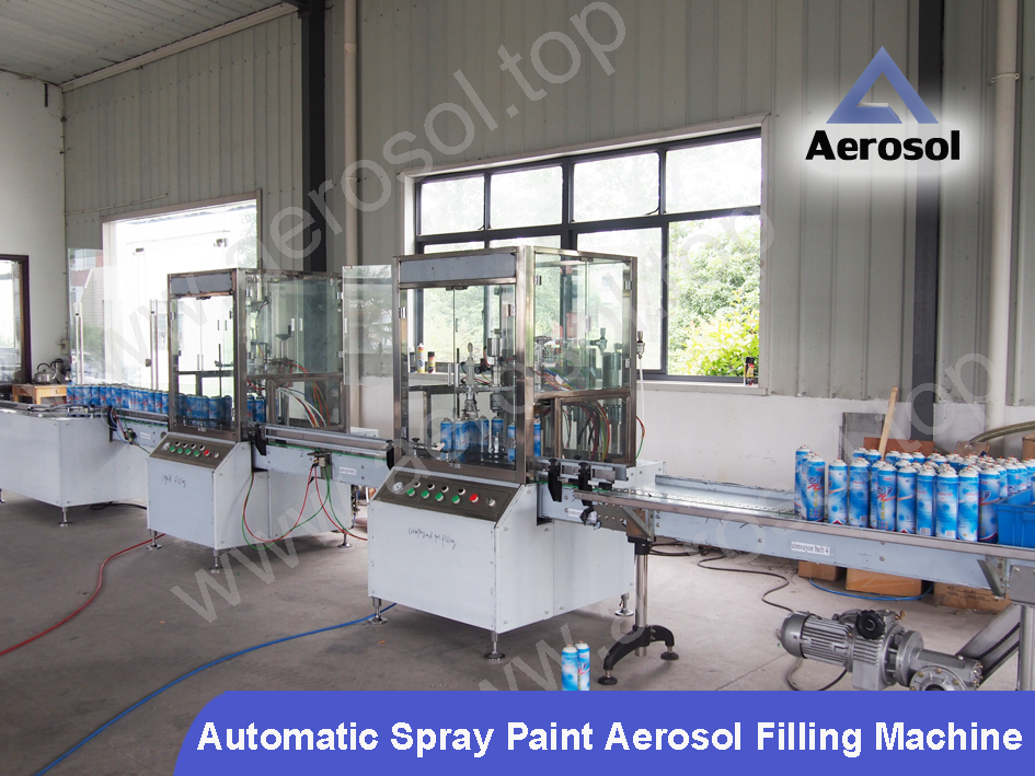 Automatic Spray Paint Aerosol Filling Machine