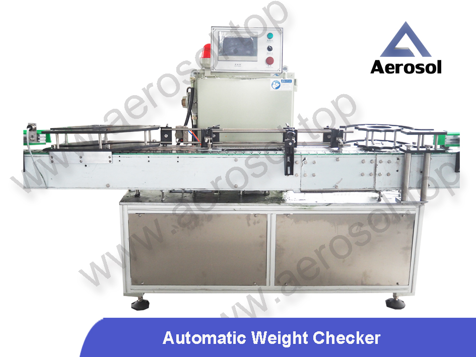 Automatic aerosol can weight checking machine / weight checker 